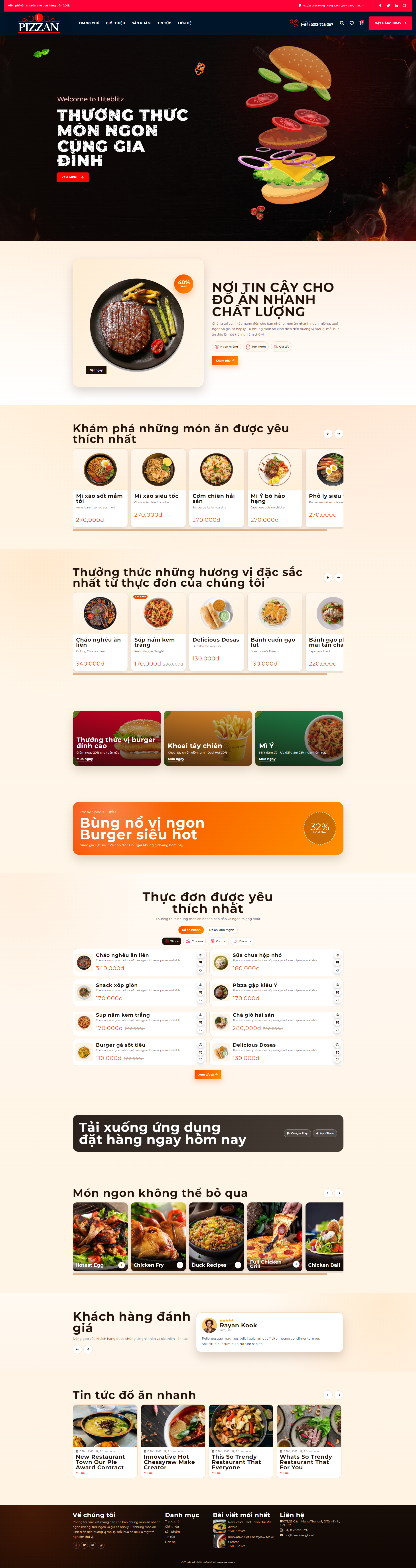 WEB ĐẶT ĐỒ ĂN